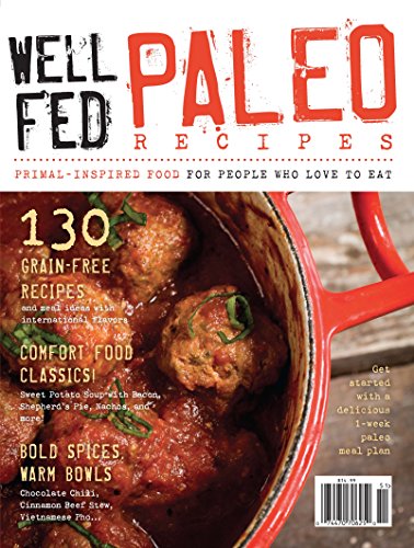 Book Cover Well Fed PALEO Recipes - Issue 51 - 2015