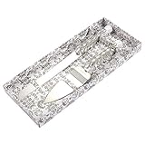 Juvale Wedding Cake Cutting Set - Stainless Steel Silver Forged, 13 In Knife & 10.5 in Server - Diamond Cake Knife & Server for Weddings & Anniversaries - Faux Crystal Ribbon Accents