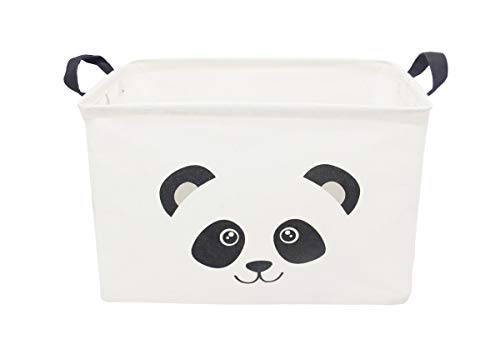 TIBAOLOVER Rectangular Kids Storage Basket Gift Basket Baby Storage Basket Cute Kids Toy Storage Bin Organizer Shelf Book Basket Room Decor(PANDA)