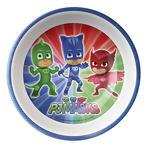 Zak Designs PJMA-0361-B PJ Masks Soup Bowls, 15 oz, Catboy, Gekko & Owlette