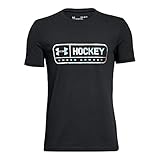 Under Armour Boys' UA Hockey Jock Tag T-Shirt Youth X-Large Black