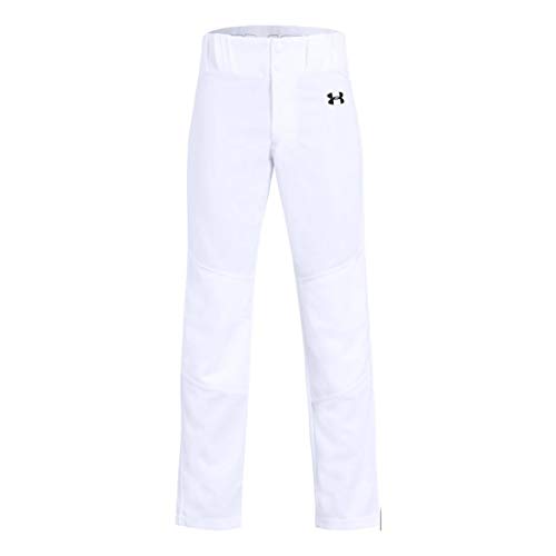 Under Armour Boys' UA Utility Relaxed Baseball Pants YSM White