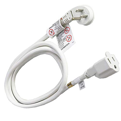 Book Cover FIRMERST 10 Feet 1875W Extension Cord Heavy Duty Low Profile White 15A UL Listed