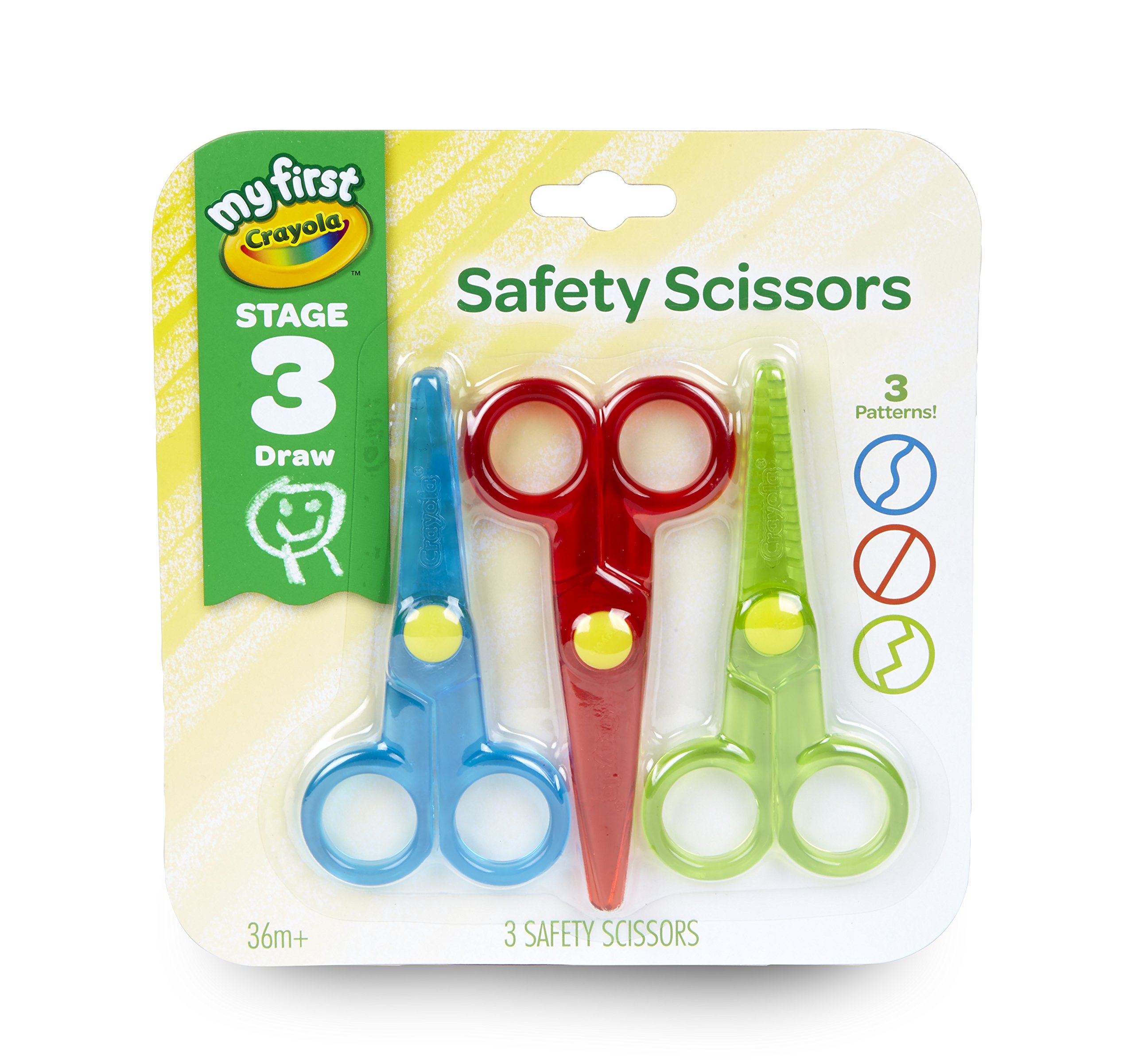 Book Cover Crayola My First Safety Scissors, Toddler Art Supplies, 3ct