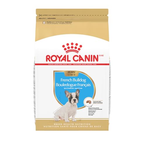 Royal Canin Breed Health Nutrition French Bulldog Puppy Dry Dog Food, 3 lb 3 Pound (Pack of 1)