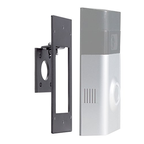 Book Cover Adjustable (-45 to +45 Degree) Side to Side Angle Mount for Ring Video Doorbell 2, POPMAS Metal Angle Adjustment Adapter Mounting Ring 3and Ring 4 Can't be Used(Doorbell NOT Included)