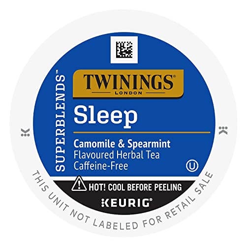 Twinings Sleep Tea K-Cup Pods for Keurig, 12 Count (Pack of 6) - Packaging May Vary