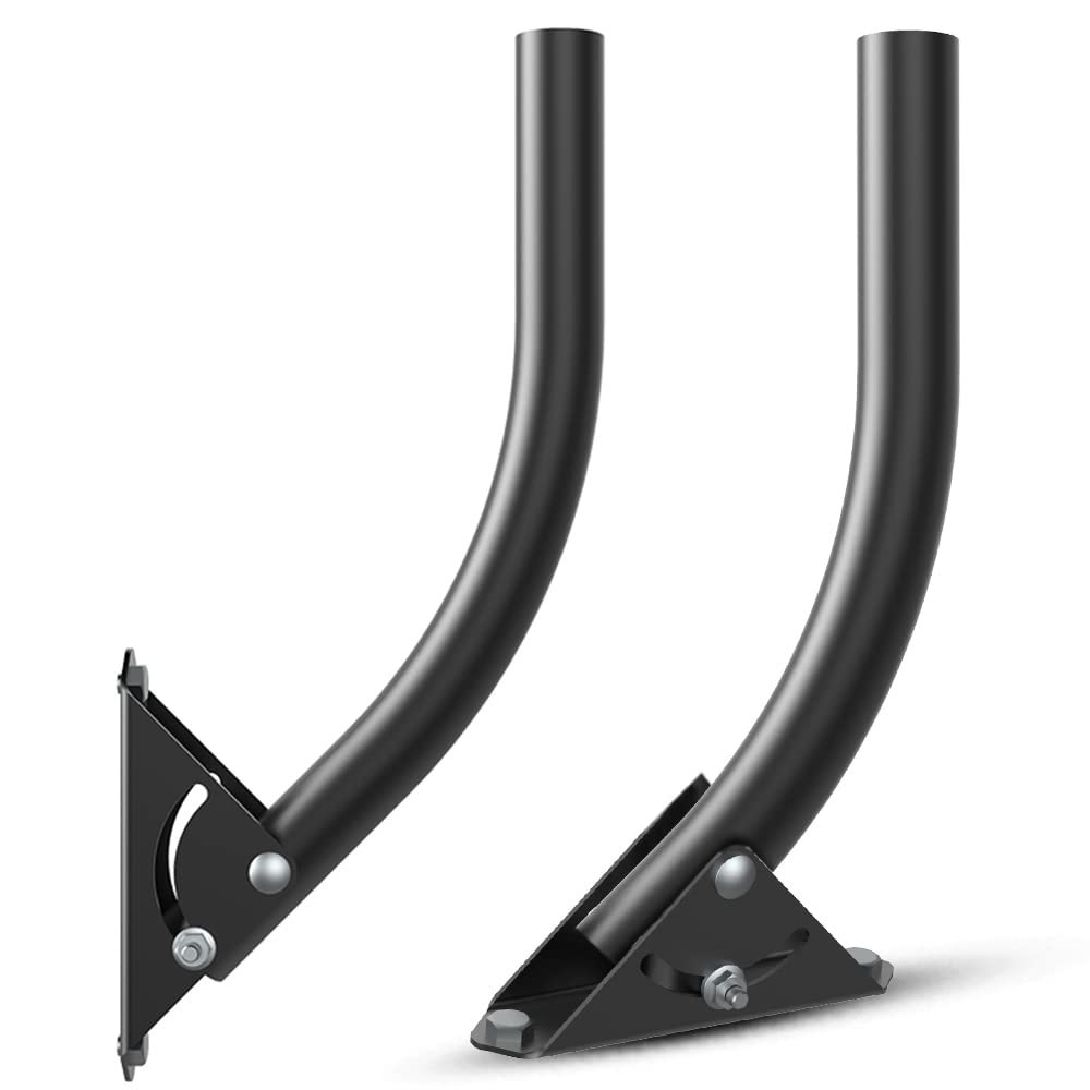 Antenna Mounting Pole, Antop Adjustable Attic/Outdoor TV Antenna Mounting Pole Universal Wall Mounts/Brackets -Easy Installation, Solid Structure, Weather Proof(1.3" Diameter,13" Arm Length)