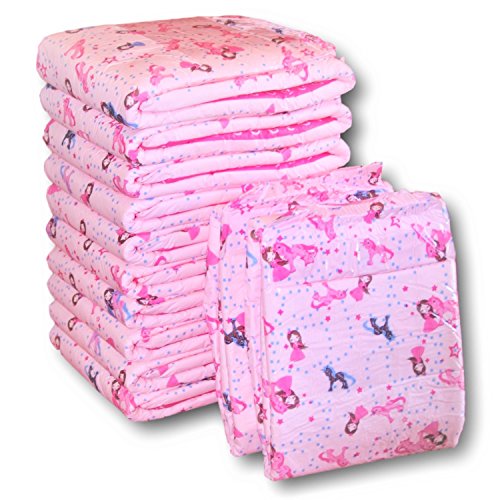 Rearz - Princess Pink - Adult Diaper (12 Pack) (Large, 36'' - 52'')