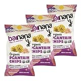 Barnana Organic Plantain Chips, Himalayan Pink Salt, Paleo, Vegan, Grain Free Chips,5 Ounce (Pack of 3)