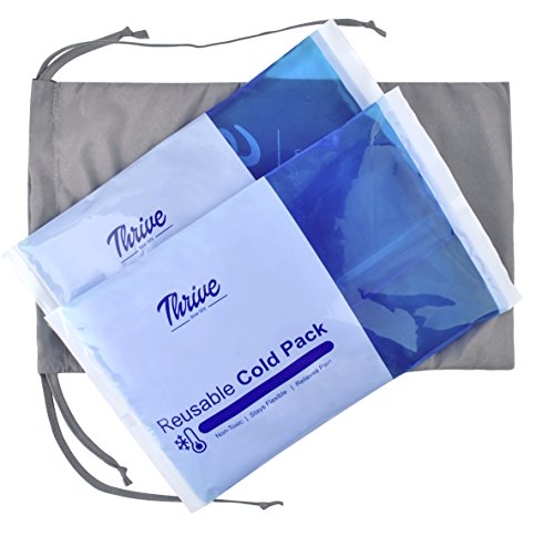 Gel Pack Large - (2-Pack) - Reusable Cold Pack Provides Instant Pain Relief, Rehabilitation and Therapy from Injuries