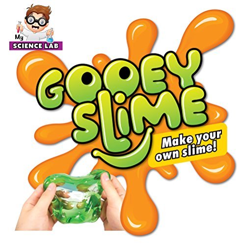 Book Cover Gooey Science Experiments Kit for Kids - 6 Slime Lab Projects. Everything included in Set + Instruction Manual