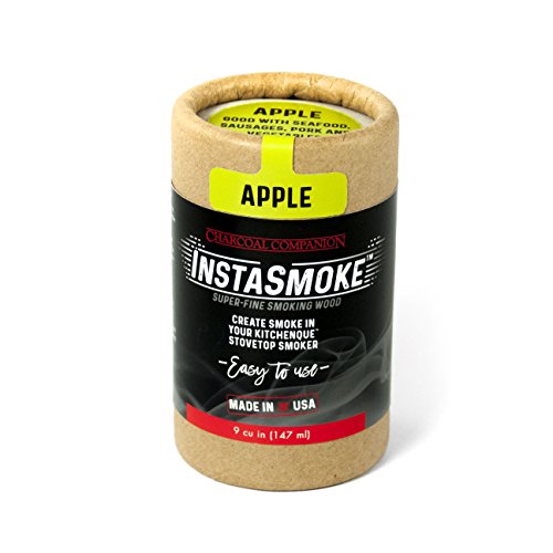 Charcoal Companion CC6078 Apple InstaSmoke Tubes Superfine Wood Chips