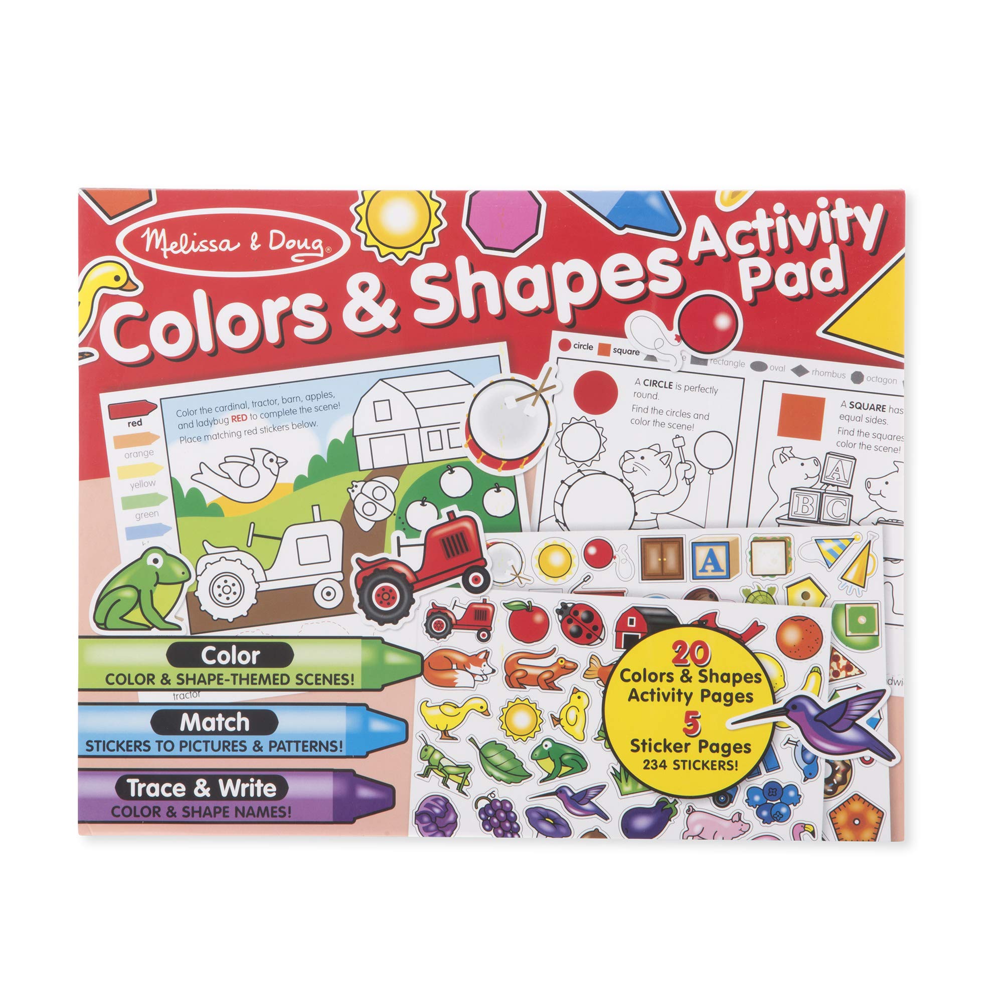 Book Cover Melissa & Doug Colors & Shapes Activity Pad