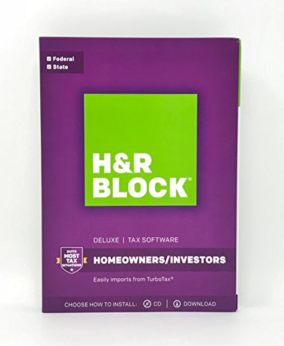 Book Cover H&R BLOCK Tax Software Deluxe + State 2017