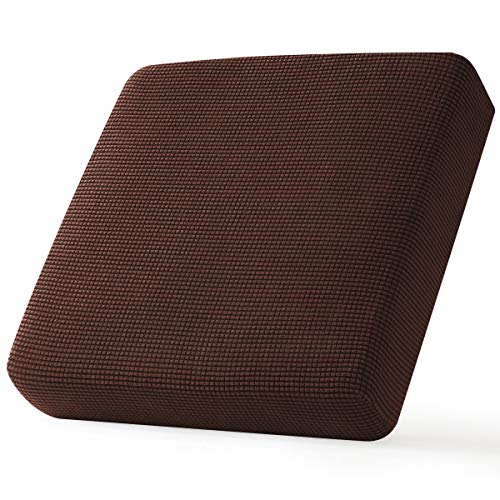 Book Cover CHUN YI Stretch Chair Couch Cushion Cover Suitable for Armchair, Sofa Seat Slipcover Replacement with Spandex Jacquard Fabric, Small, Chocolate