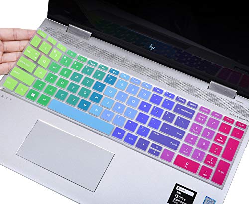 Book Cover Colorful Keyboard Cover Compatible HP Envy x360 2-in-1 15.6