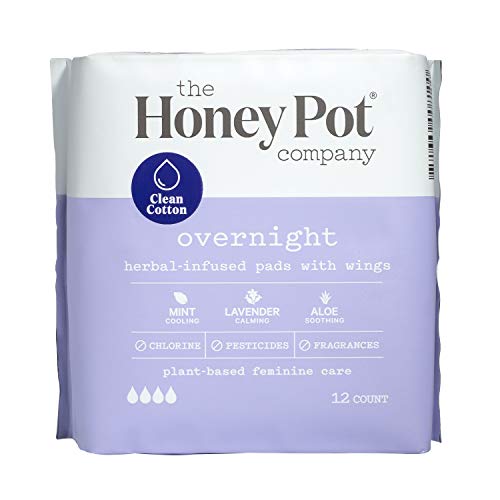The Honey Pot Clean Cotton Overnight Pads