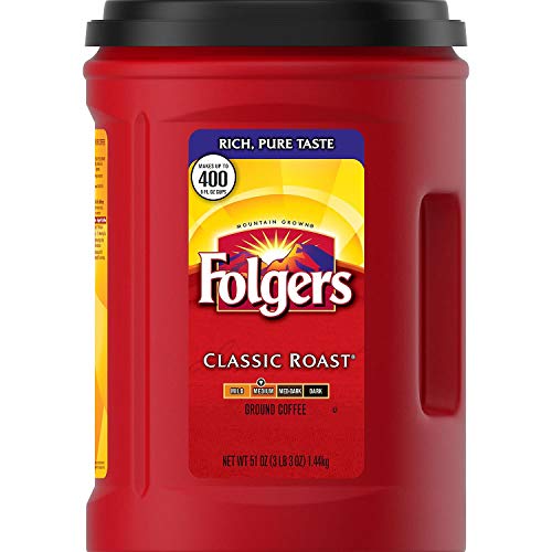 Folgers Classic Roast Ground Coffee (48 oz.)-2 Pack