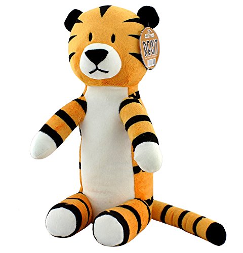Book Cover Regit The Plush Tiger Toy, 17-Inch Tall Striped Sitting Tiger Stuffed Animal