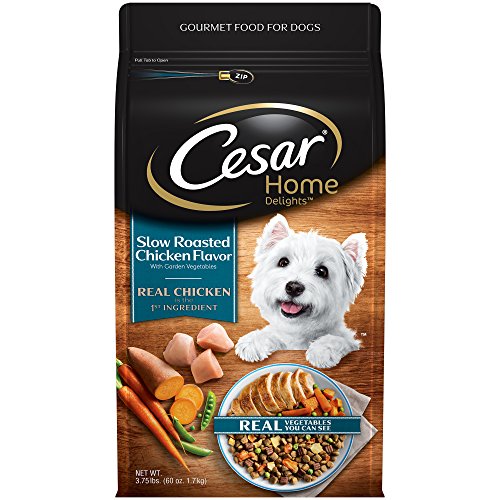 Cesar Home Delights Dry Dog Food Slow Roasted Chicken Flavor With Garden Vegetables, 3.75 Lb. Bag