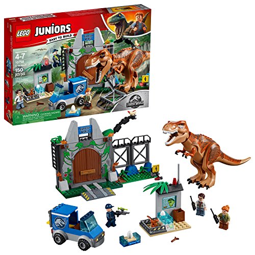 Book Cover LEGO Juniors/4+ Jurassic World T. rex Breakout 10758 Building Kit (150 Pieces)