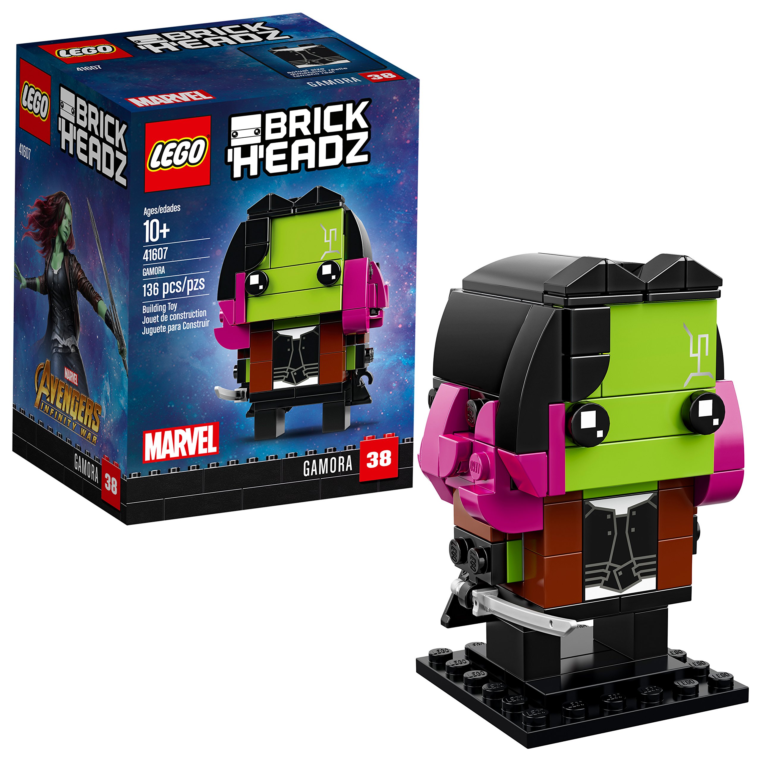 Book Cover LEGO BrickHeadz Gamora 41607 Building Kit (136 Piece)