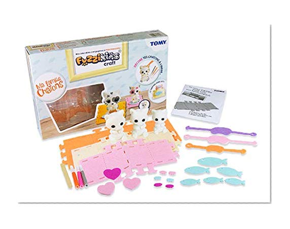 TOMY Fuzzikins Ma Famille Chatons E72790, Multicolore