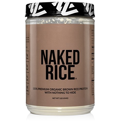 Naked Rice 1LB - Organic Brown Rice Protein Powder - Vegan Protein Powder - 5lb Bulk, GMO Free, Gluten Free & Soy Free. Plant-Based Protein, No Artificial Ingredients - 15 Servings