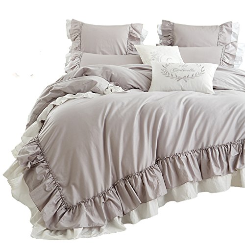 Book Cover Queen's House Cotton Duvet Cover Taupe Bedding Set King Size