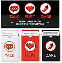 Book Cover Talk, Flirt, Dare! Fun and Romantic Game for Couples: Conversation Starters, Flirty Games and Cool Dares. Deepen Relationship with Your Partner. Perfect Couples Gift!