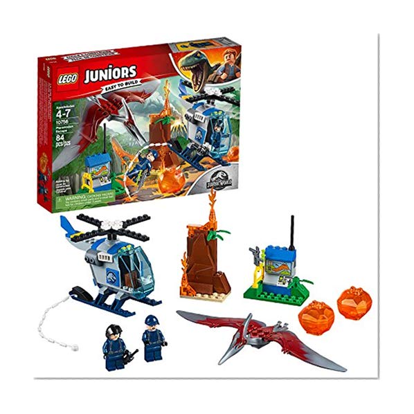 Book Cover LEGO Juniors/4+ Jurassic World Pteranodon Escape 10756 Building Kit (84 Piece)