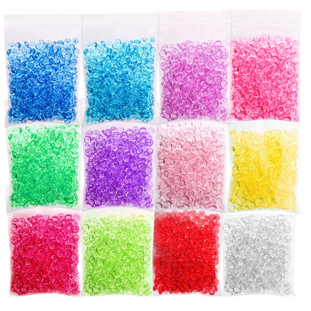 Book Cover CandyHome 12 Pack Fishbowl Beads, Slime Beads