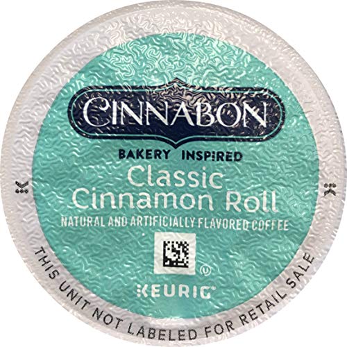 Book Cover Cinnabon Classic Cinnamon Roll Keurig Single-Serve K-Cup Pods, 18 Count (Packaging May Vary)
