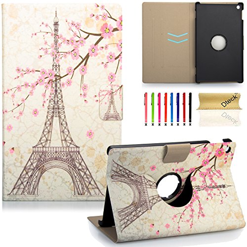 Fire 7 (2015 Release) Case, Dteck Slim Flip Folio Cute Cartoon Stand Case with [Card Slots] Protective Synthetic Leather Wallet Cover for Amazon Fire 7 (5th Generation)-Books