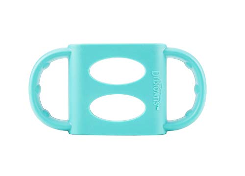 Book Cover Dr. Brown's 100% Silicone Standard-Neck Baby Bottle Handles, Turquoise