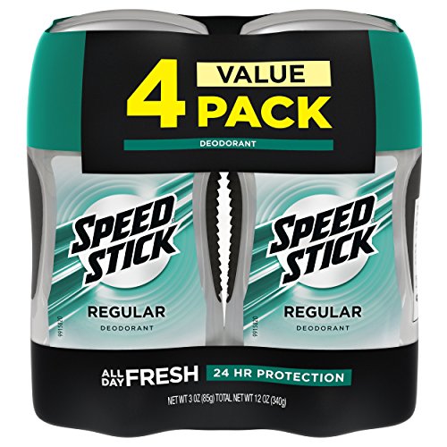 Book Cover Speed Stick Deodorant for Men, Aluminum Free, Regular - 3 Ounce (4 Pack)