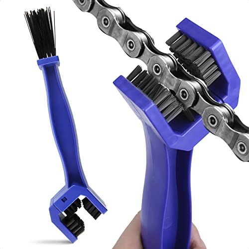 Motorcycle Chain Cleaner Brush Kit - Bike Chain Cleaner Kit Bicycle Wheel Washer Brush Cleaning Tool Set Bike Cleaner - Chain Degreaser for Bicycle Gears Set Mountain Bike Tool Kit for Bike Cleaning