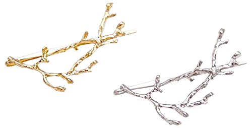 QTMY 3 PCS Metal Leaves Feather Hairpin Hair Clips Hair Accessories