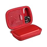 Hermitshell Hard EVA Travel Case Fits Anker PowerCore 10000 One of The Smallest and Lightest 10000mAh External Batteries Ultra-Compact Power Bank (AK-A1263011) (Red)