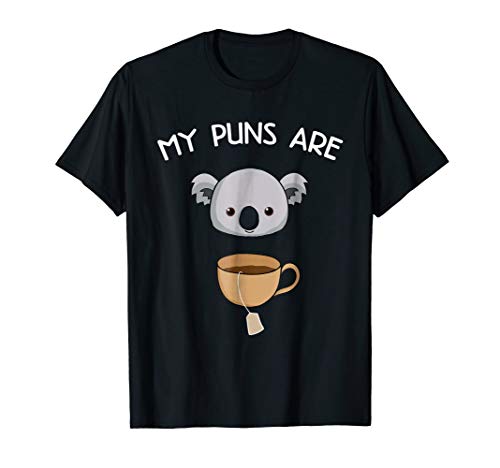 Book Cover My Puns Are Koala Tea - Funny Animal Puns Shirt - Pun Gifts
