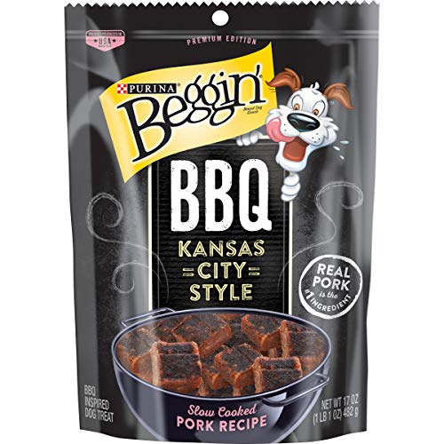 Purina Beggin' BBQ Kansas City Style Pork Dog Treats - 17 oz. Pouch