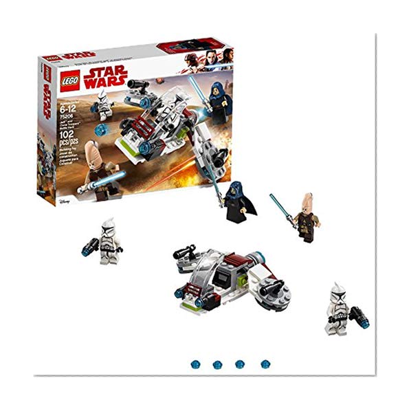 Book Cover LEGO Star Wars Jedi & Clone Troopers Battle Pack 75206 Building Kit (102 Piece)