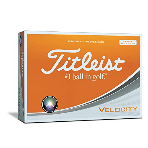 Titleist Velocity Golf Balls, White, Double Digit Play Numbers, Prior Generation (One Dozen)