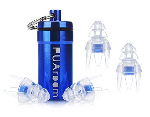 PUAroom MusicPro High Fidelity Ear Plugs for Drummers,Musicians,Concert,Festival, Nightclub, Percussion DJs,Motorcycle,Watching Football,Baksetball,Baseball and Race Car Competition Game Earplugs