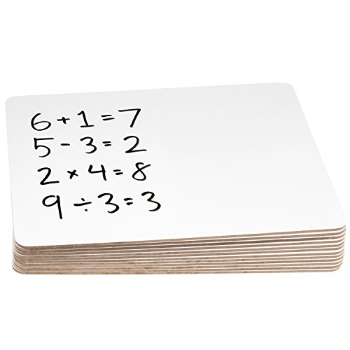 Blue Summit Supplies 12 Pack Dry Erase Lapboards, Ideal for Teachers, Students, Sunday School, Group Participation and Road Trips, 9 x 12 Inch, 12 Pack