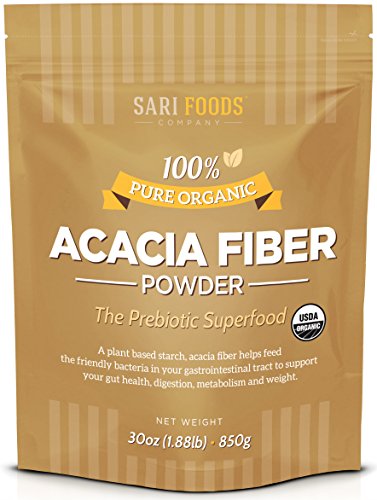 Book Cover Organic Acacia Fiber Powder (30 Ounce): Natural, Whole Food, Plant Based Prebiotic Superfood for Gut Health