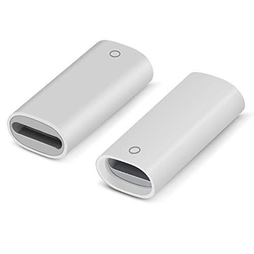 Jiunai [2 Pack] Adapter Compatible with Apple Pencil Adapter Female to Female Charging Adapters Lightning Cable Adapter for iPad Pro Apple Pencil