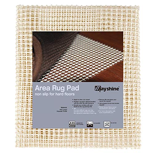 Book Cover MAYSHINE Area Rug Gripper Pad (4x6 Feet), for Hard Floors, Provides Protection and Cushion for Area Rugs and Floors