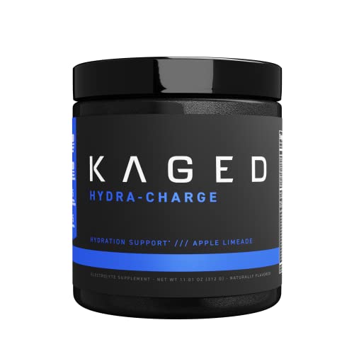 Electrolytes, Kaged Hydra-Charge Premium Electrolyte Powder, Hydration Electrolyte Powder, Pre Workout, Post Workout, Intra Workout, Apple Limeade, 60 Servings